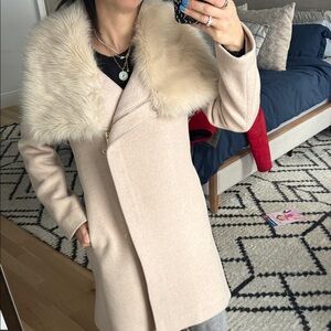 Club Monaco fur collar jacket